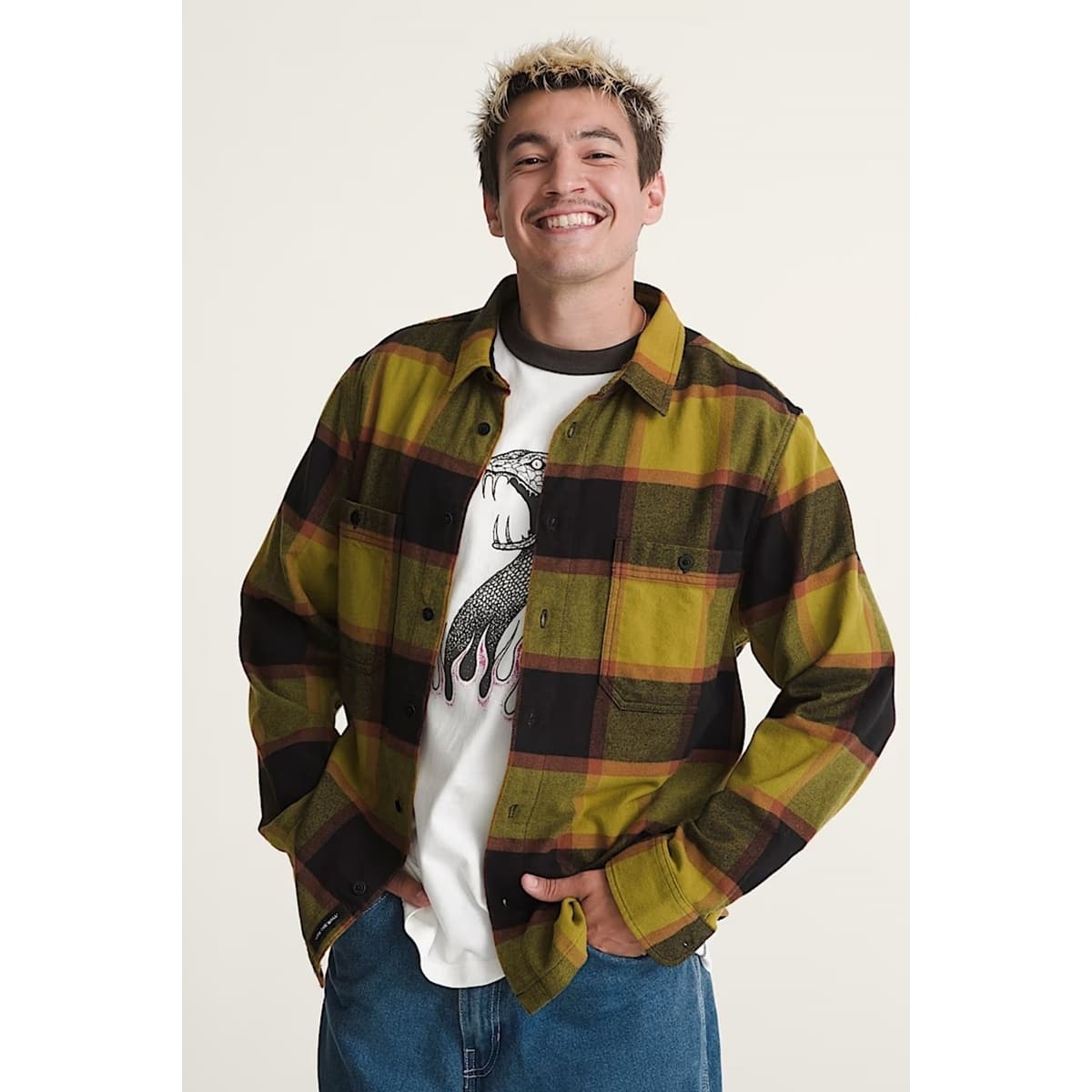 Men's Shirts Vans Green