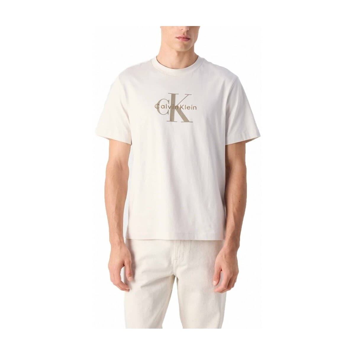 T-shirt με κοντά μανίκια Calvin Klein Jeans Camisetas Hombre Modèle Hero Monologo Tee 20s