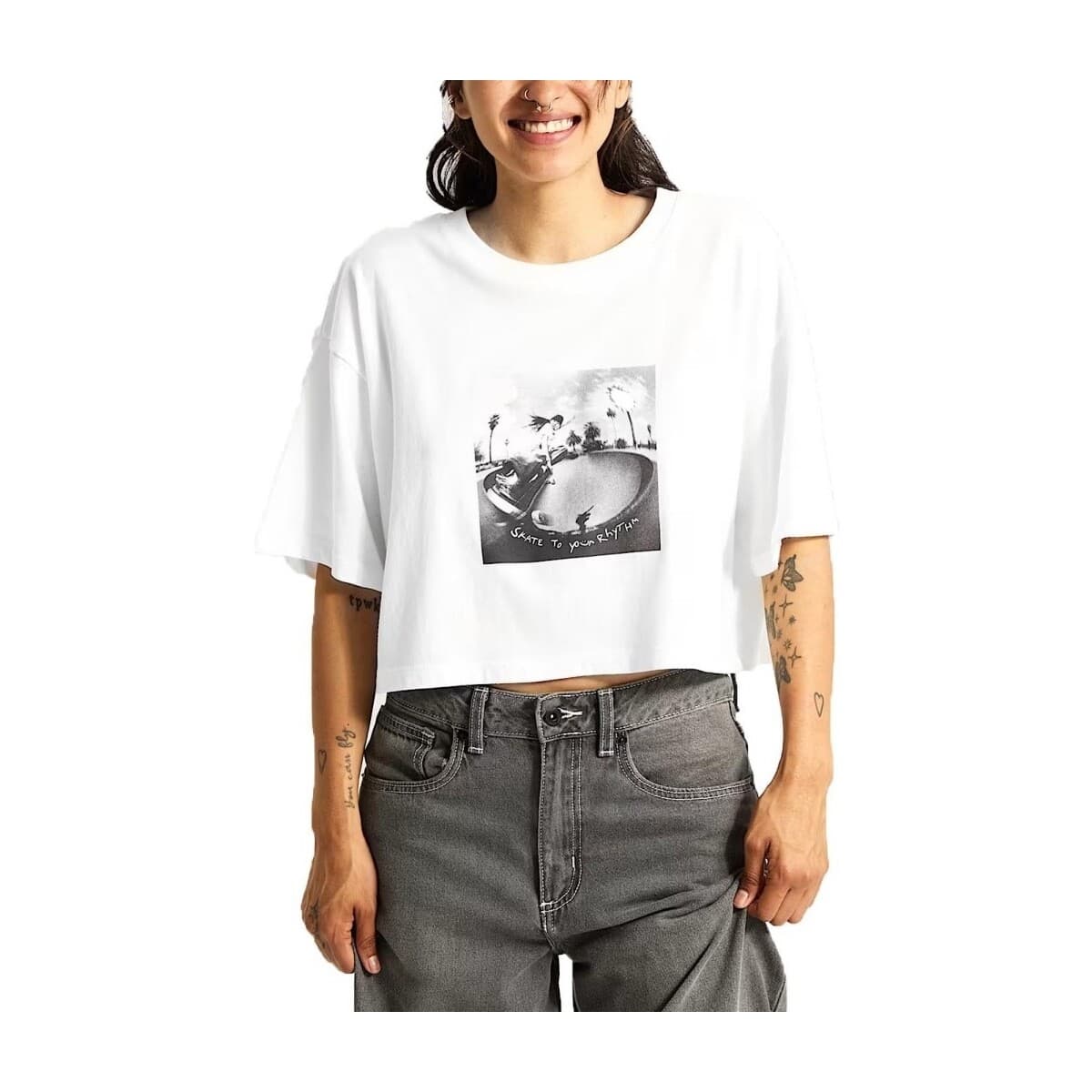 Women's T-Shirts Vans White