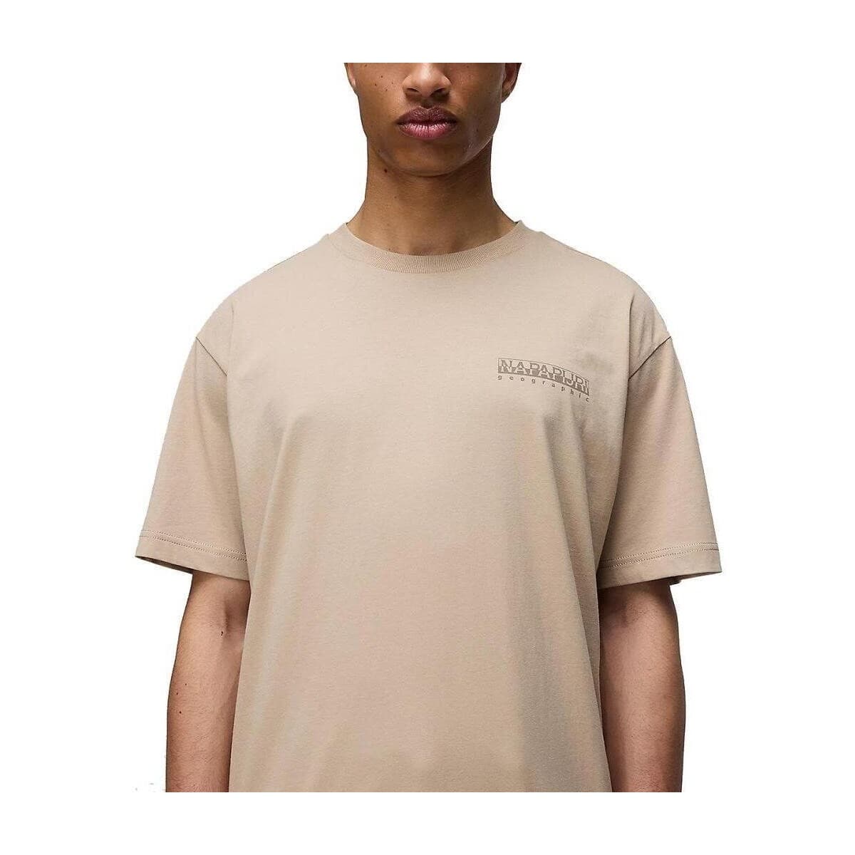 Men's T-Shirts Napapijri Beige