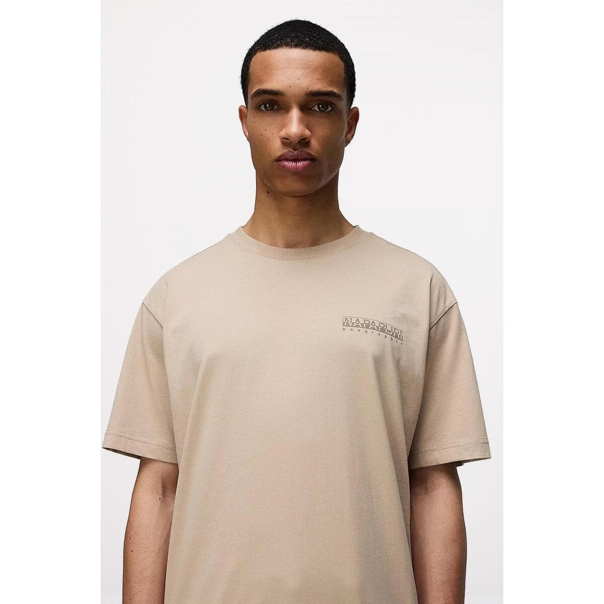 Men's T-Shirts Napapijri Beige