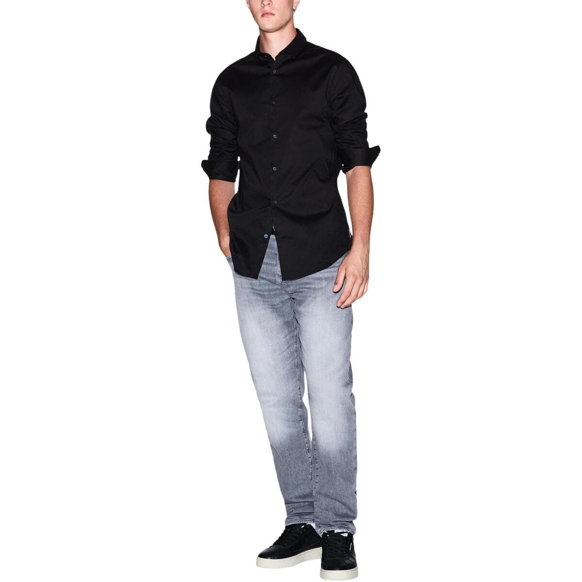 Men's Shirts EAX Black