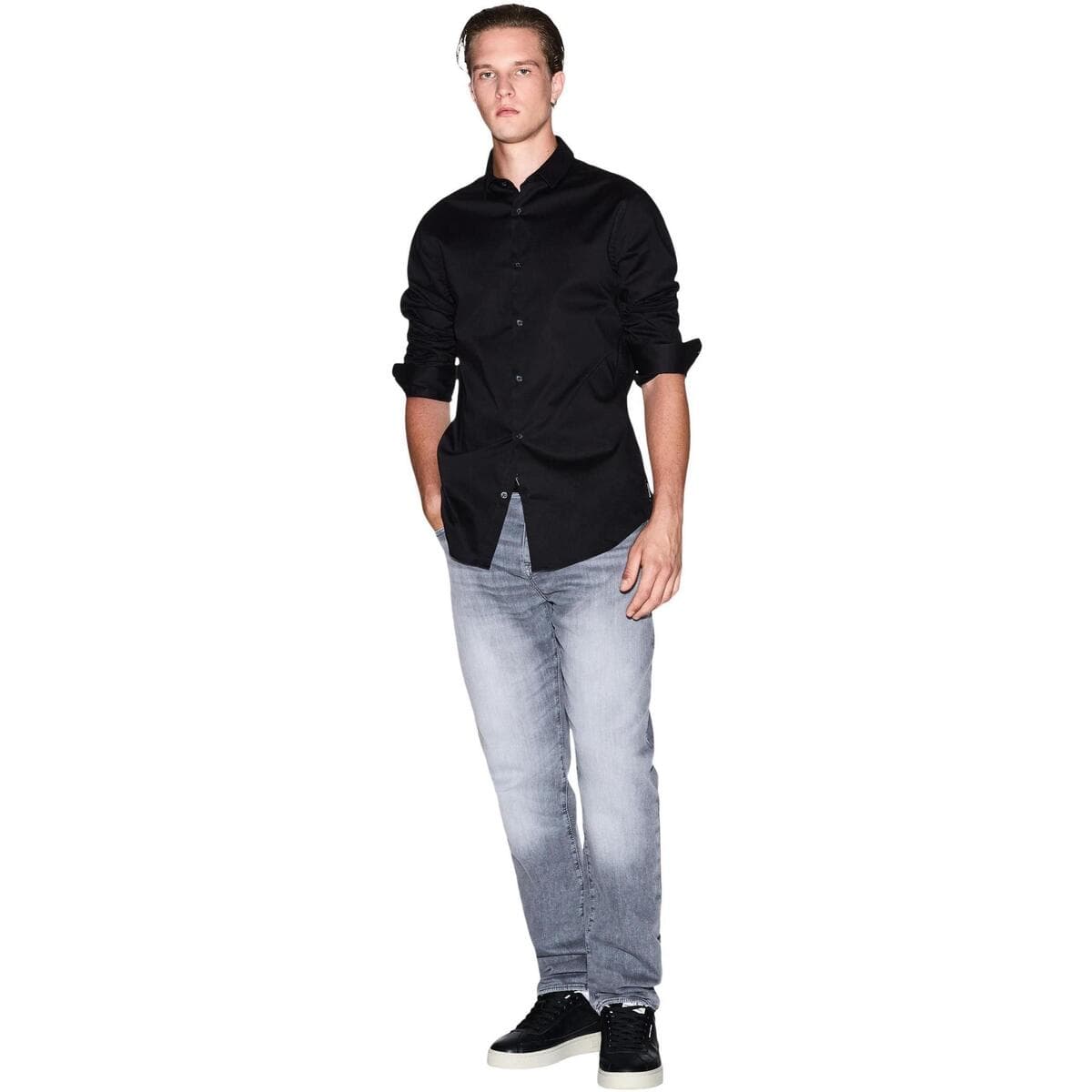 Men's Shirts EAX Black