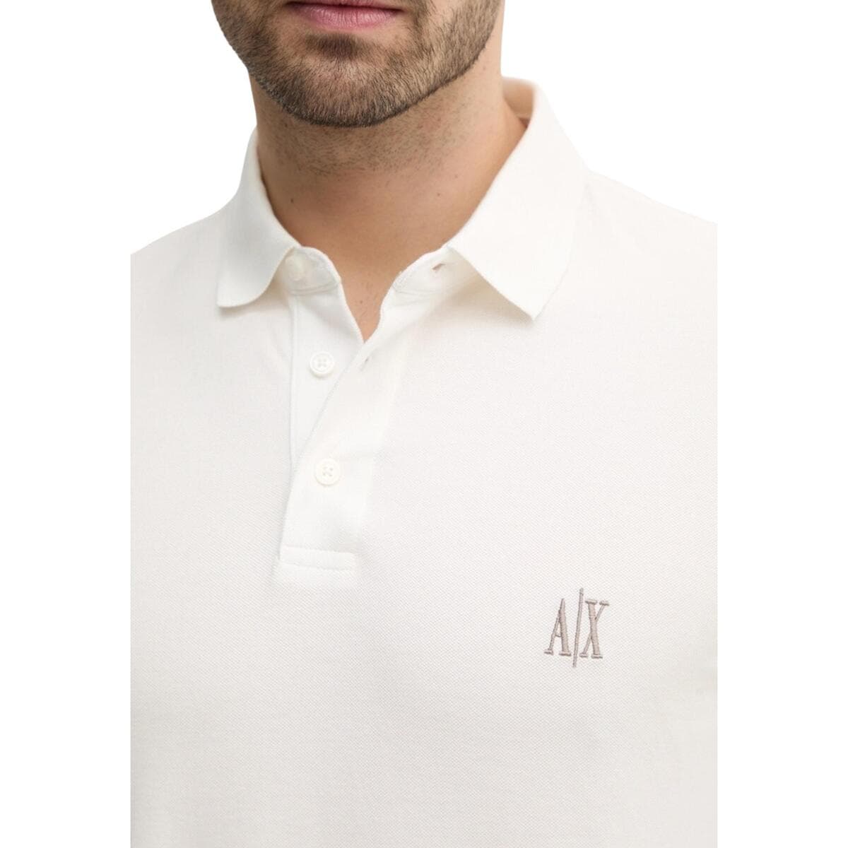 Men's Polo Shirts EAX White