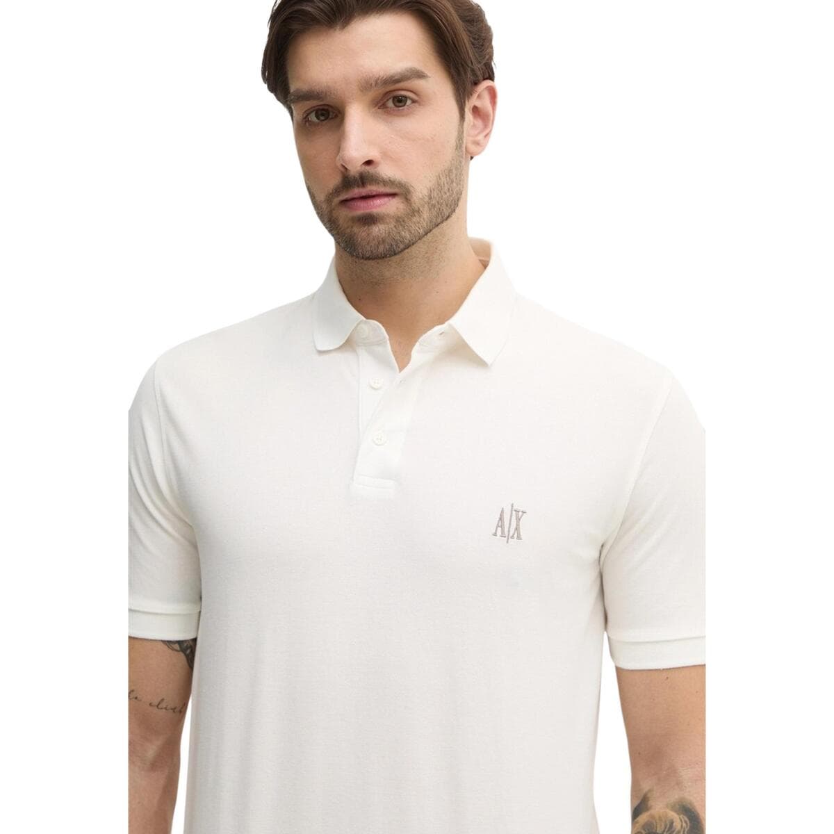 Men's Polo Shirts EAX White