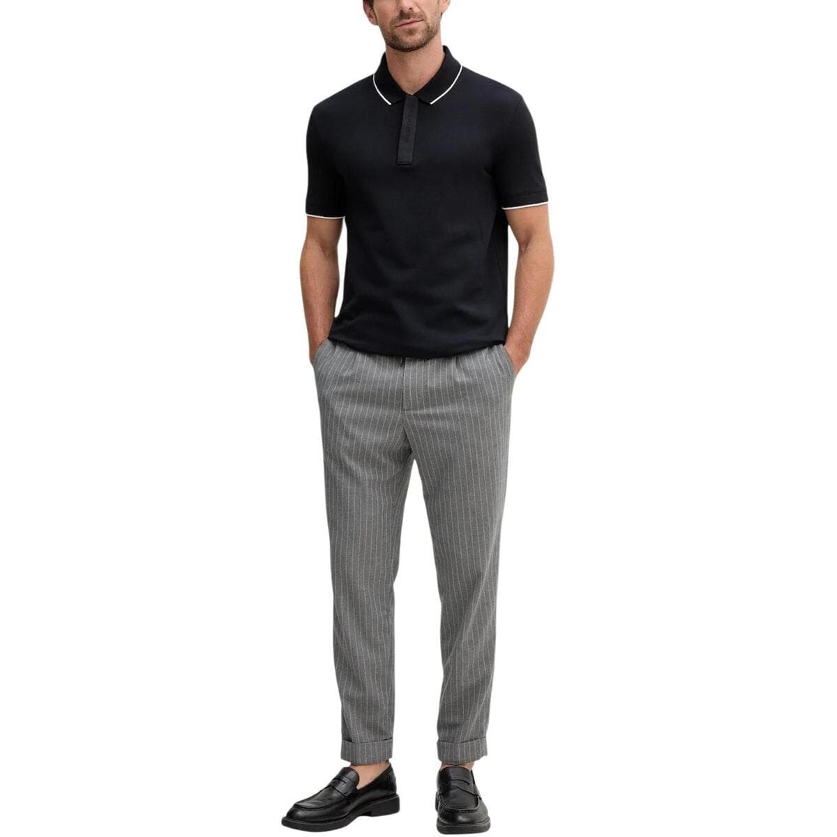 Men's Polo Shirts EAX Blue