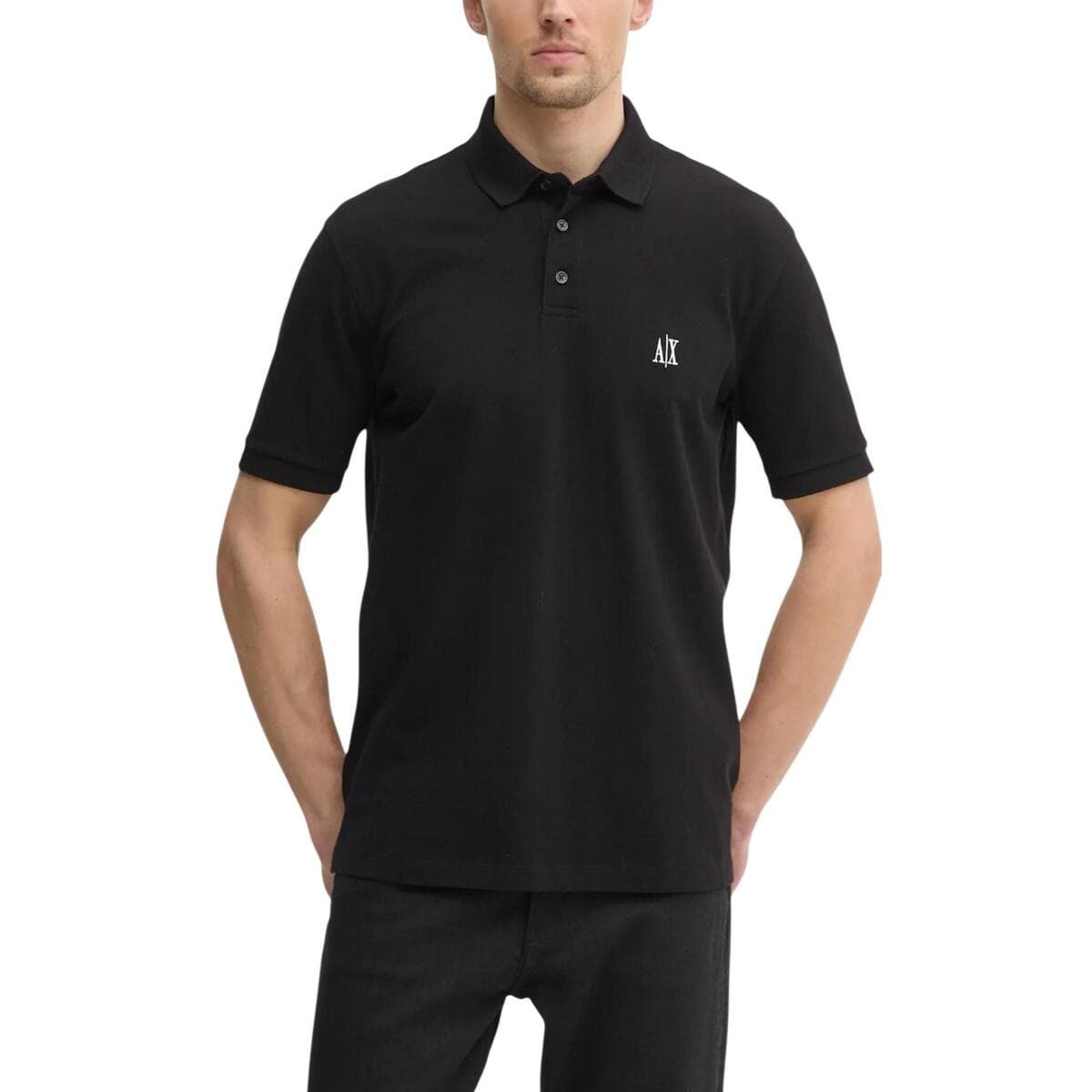 Men's Polo Shirts EAX Black