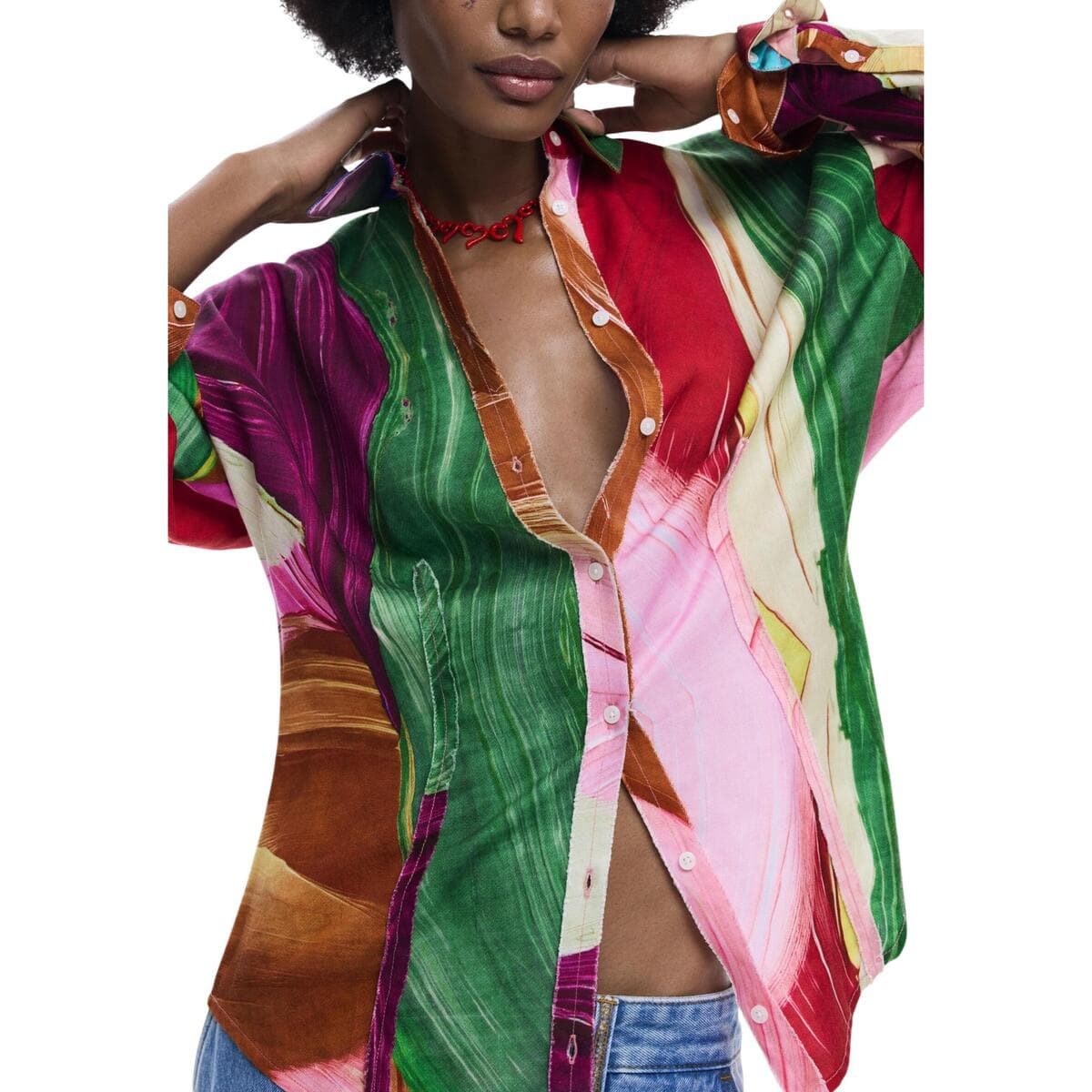 Women's Shirts Desigual Green