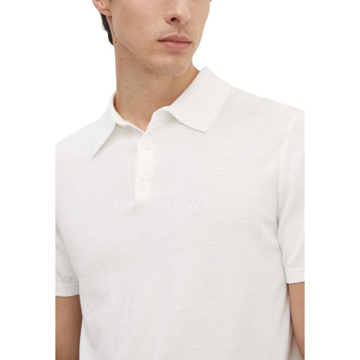 Men's Polo Shirts EAX White