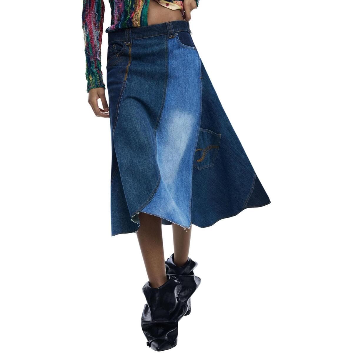 Women's Skirts Desigual Blue