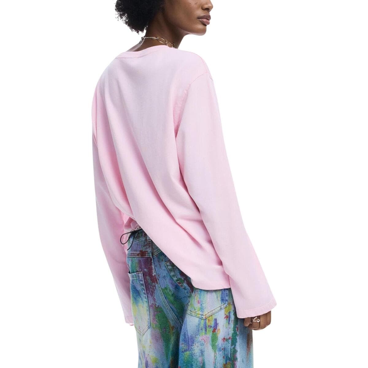 Women's T-Shirts Desigual Pink