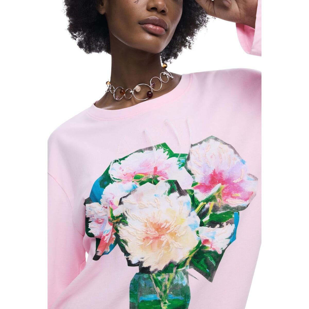 Women's T-Shirts Desigual Pink