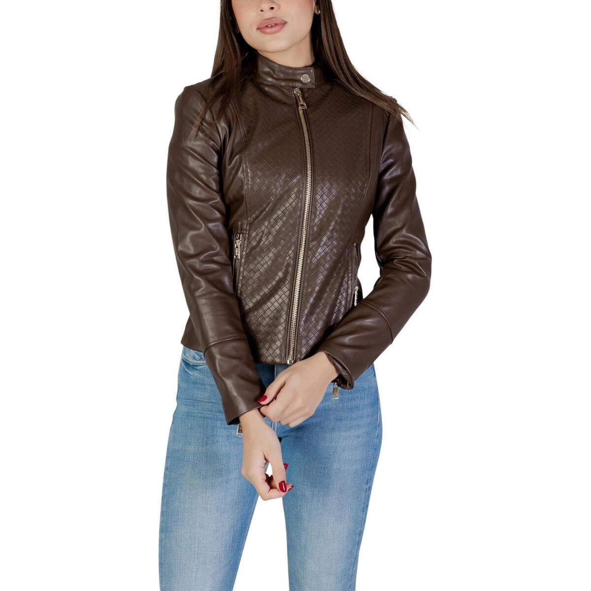 Μπουφάν Guess CLAUDINE BIKER W6RL52 WL850