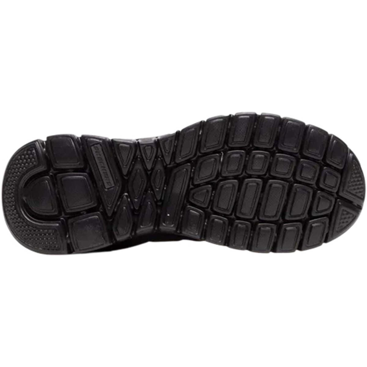 Skechers Lite-Weight QTR Overlay 52635-BBK Ανδρικά Αθλητικά Παπούτσια Running Μαύρα