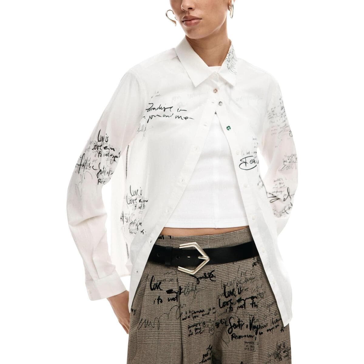 Women's Shirts Desigual White
