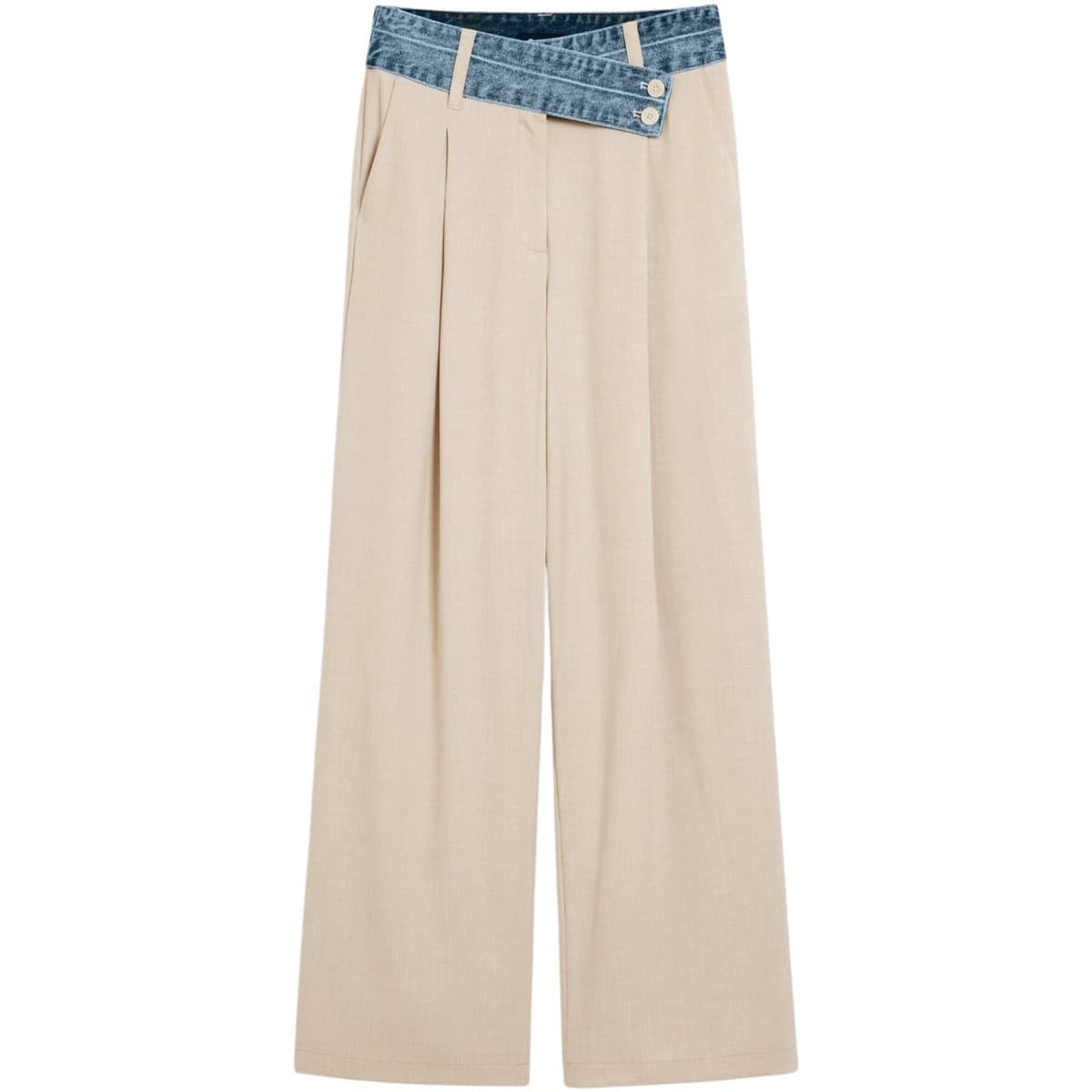 Women's Pants Desigual Beige