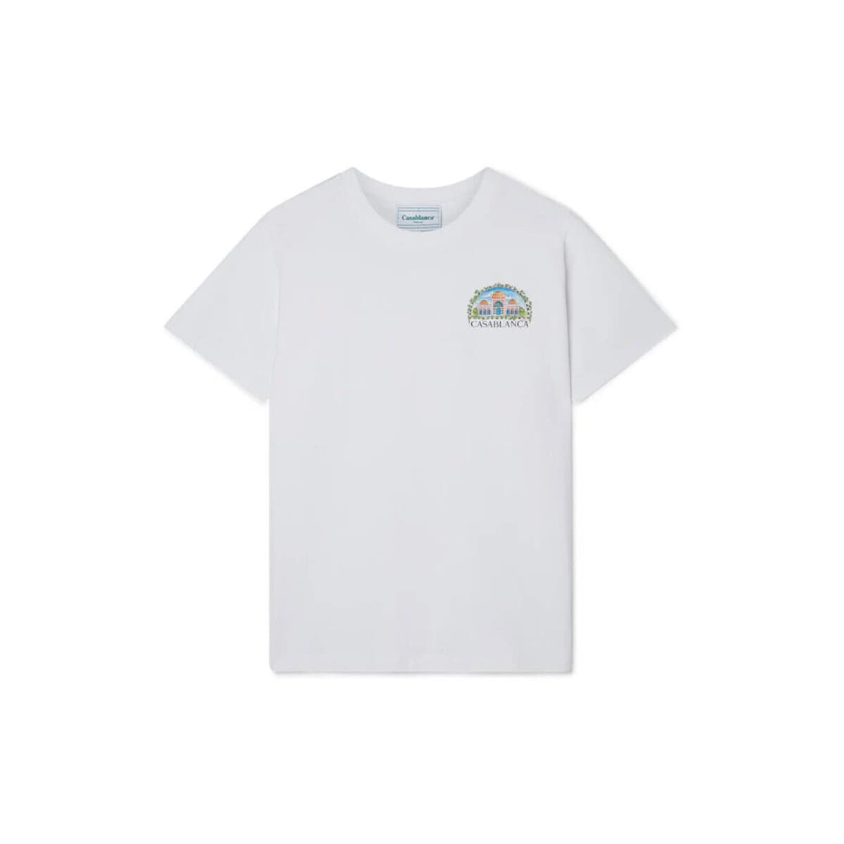 T-shirt με κοντά μανίκια Casablanca T-SHIRT VUE DE DAMAS WHITE