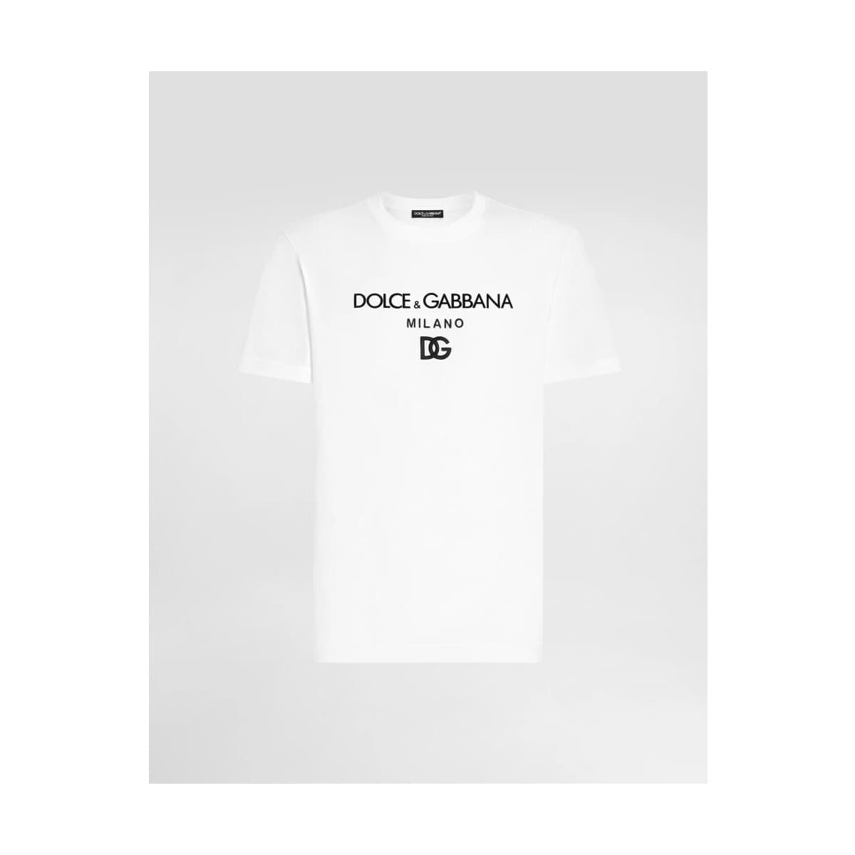 T-shirt με κοντά μανίκια D&G G8PD7ZG7B9XW0800 T-SHIRT WHITE
