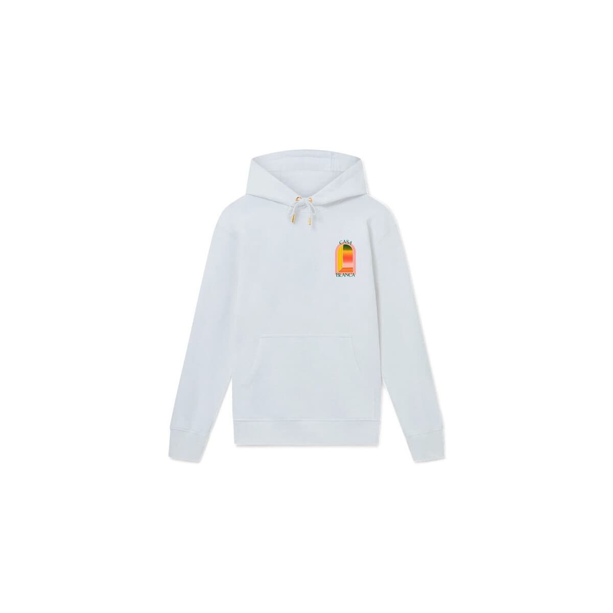T-shirt με κουκούλα Casablanca HOODIE GRADIENT L'ARCHE WHITE