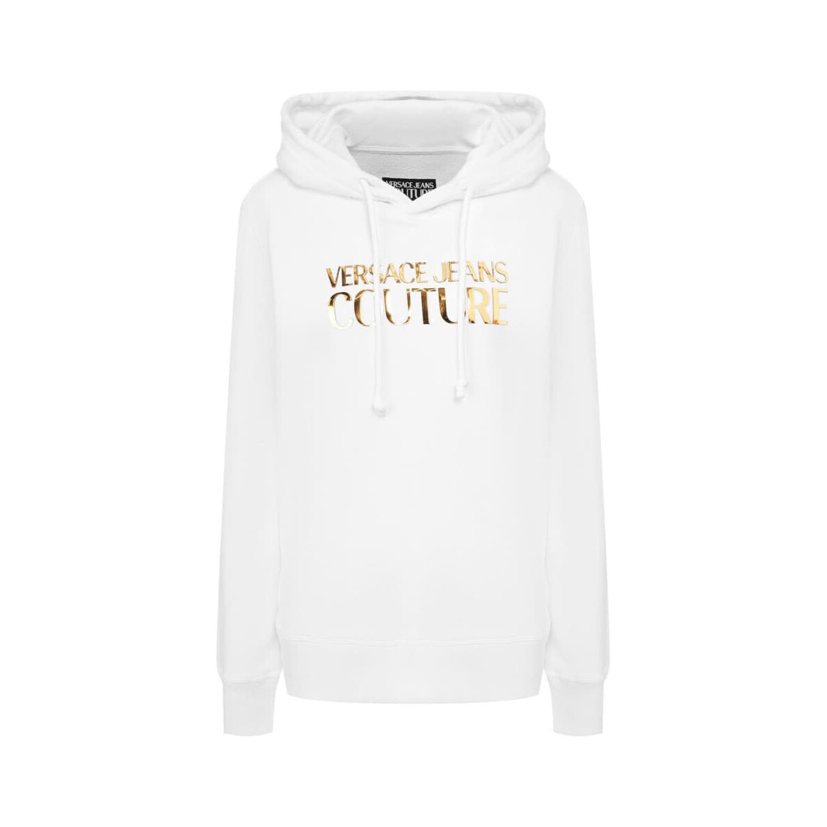 T-shirt με κουκούλα Versace Jeans Couture HOODIE B6HVA70E VDP308 WHITE