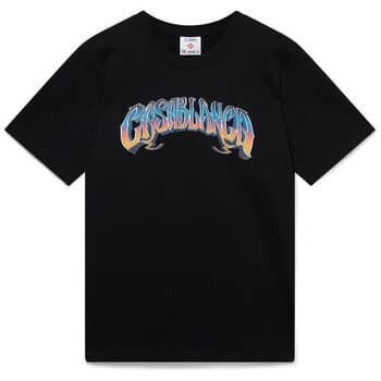 T-shirt με κοντά μανίκια Casablanca HIPPIE T-SHIRT NOIR