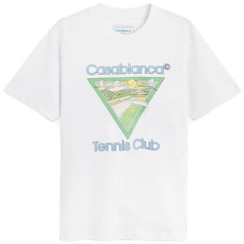 T-shirt με κοντά μανίκια Casablanca T-SHIRT TENNIS CLUB ICON WHITE