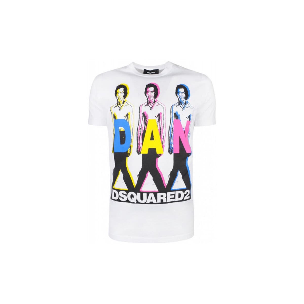 T-shirt με κοντά μανίκια Dsquared T-SHIRT S74GD0498 WHITE