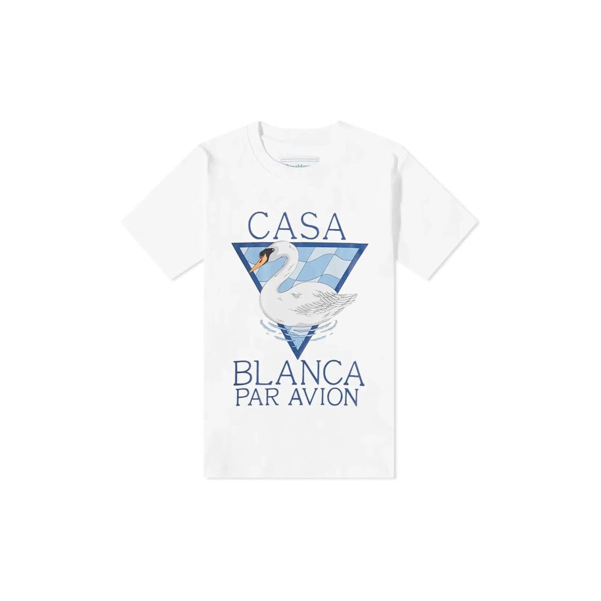 T-shirt με κοντά μανίκια Casablanca PAR AVION T-SHIRT WHITE