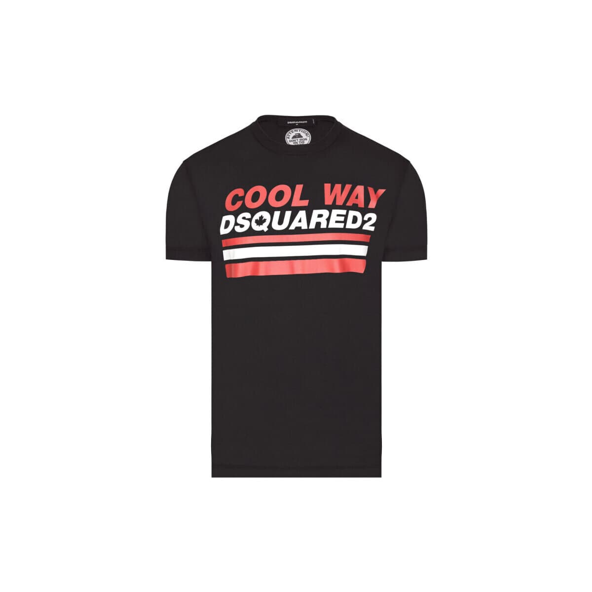 T-shirt με κοντά μανίκια Dsquared T-SHIRT S74GD0656 BLACK