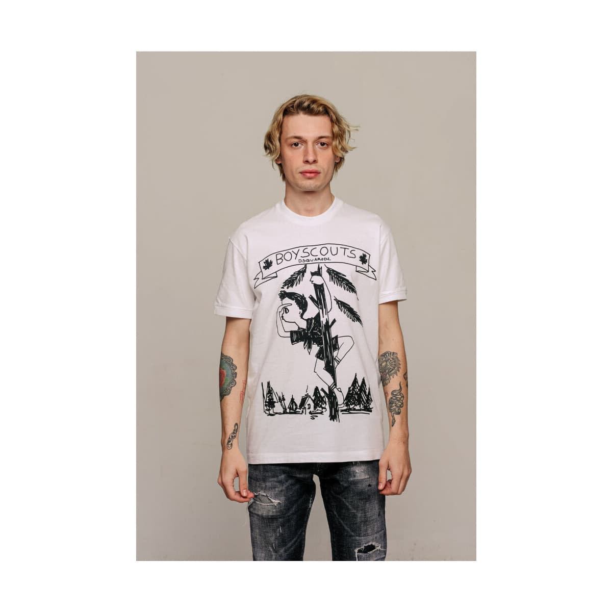 Men's T-Shirts Dsquared White