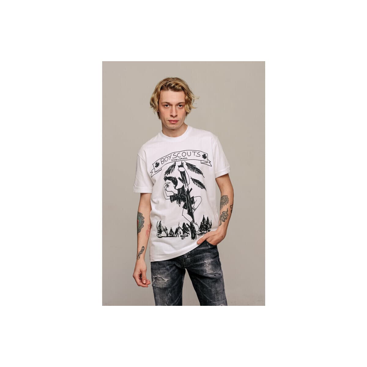 Men's T-Shirts Dsquared White