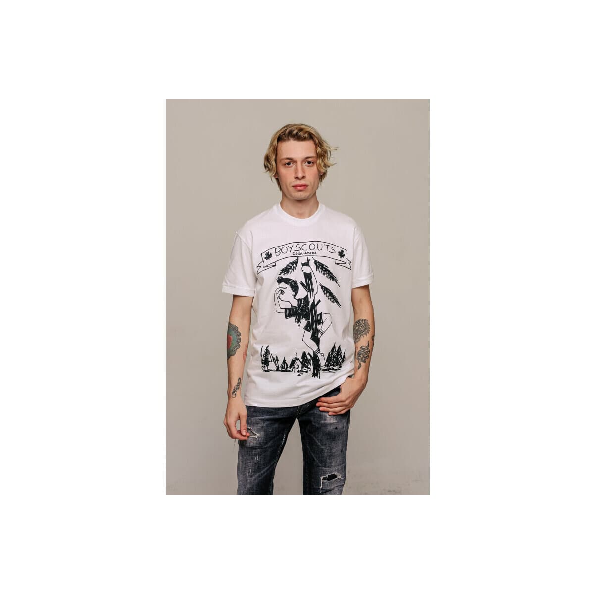 Men's T-Shirts Dsquared White