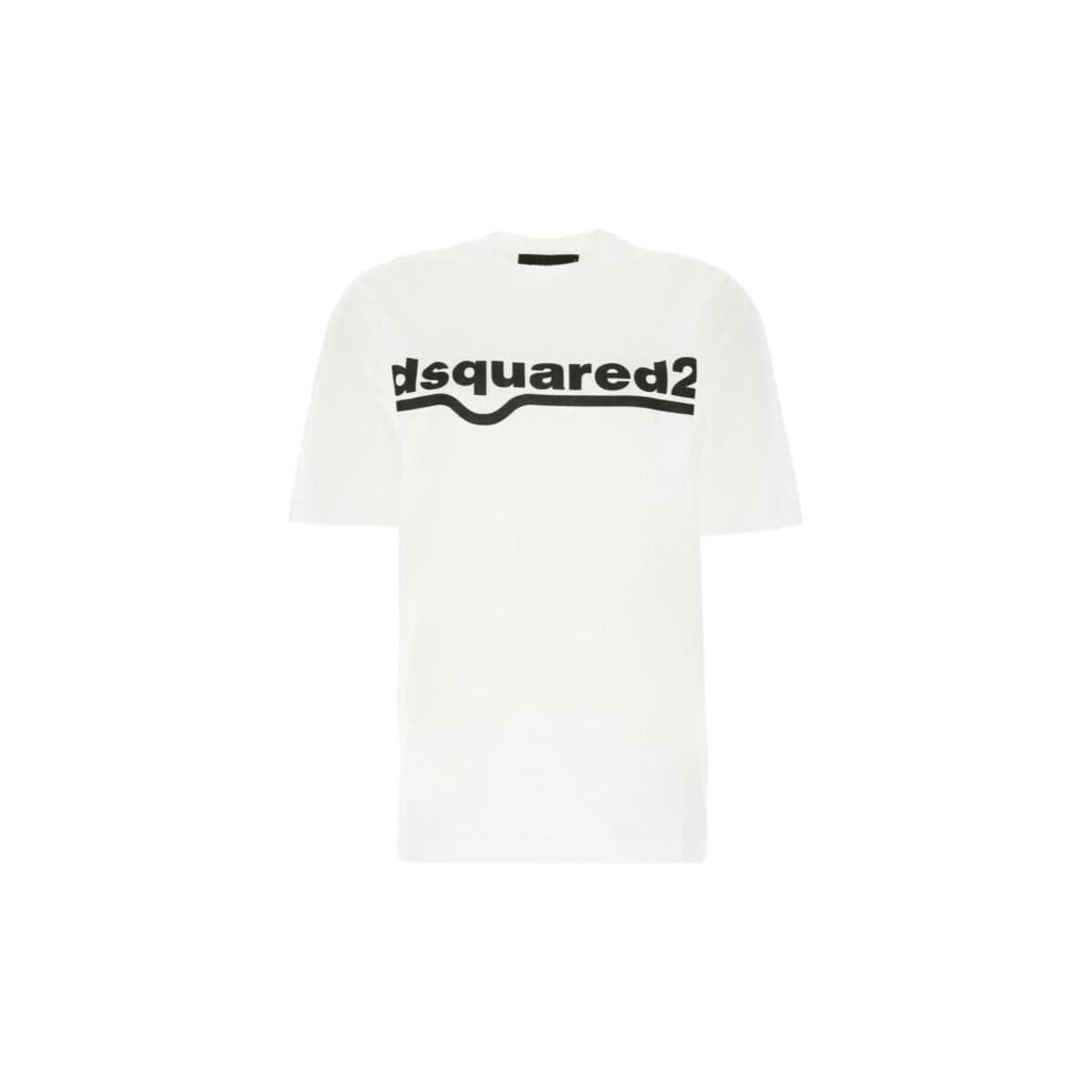 T-shirt με κοντά μανίκια Dsquared T-SHIRT S75GD0141 WHITE