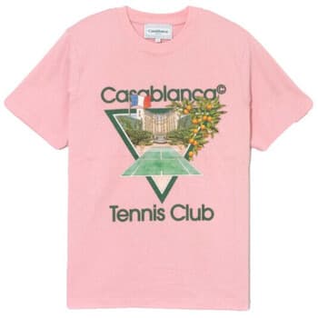 T-shirt με κοντά μανίκια Casablanca T-SHIRT TENNIS CLUB ICON PINK