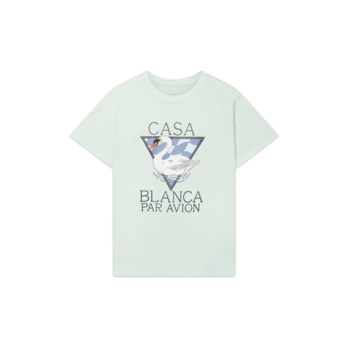 T-shirt με κοντά μανίκια Casablanca PAR AVION T-SHIRT GREEN