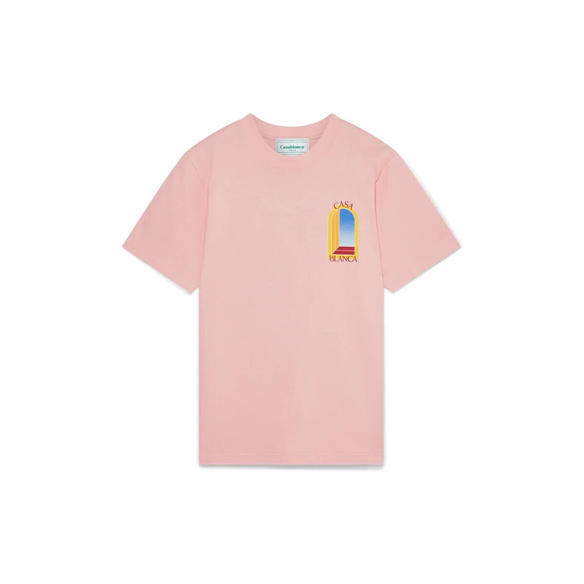 T-shirt με κοντά μανίκια Casablanca T-SHIRT L'ARCHE DE JOUR PALE PINK
