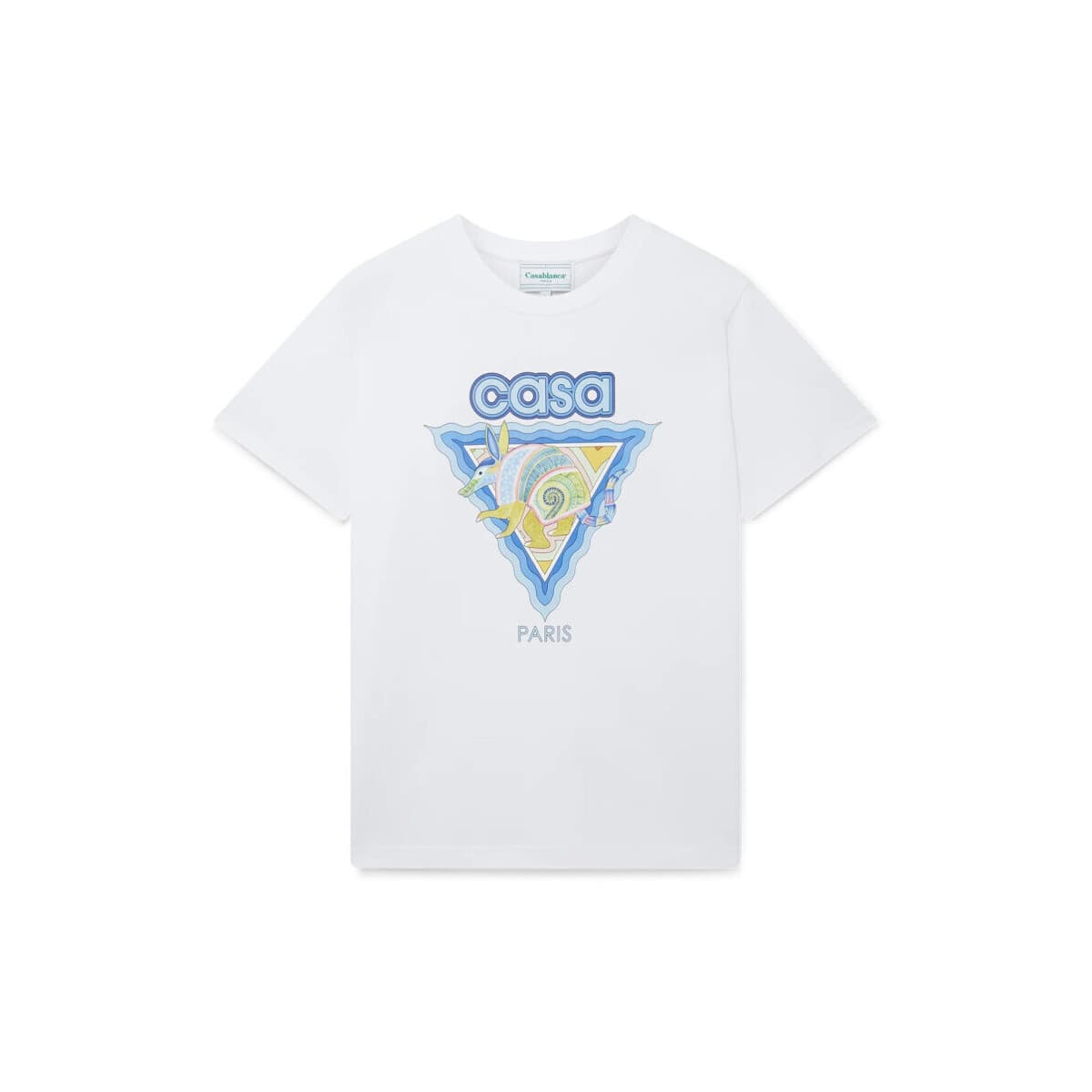 T-shirt με κοντά μανίκια Casablanca T-SHIRT ARMADILLO WHITE