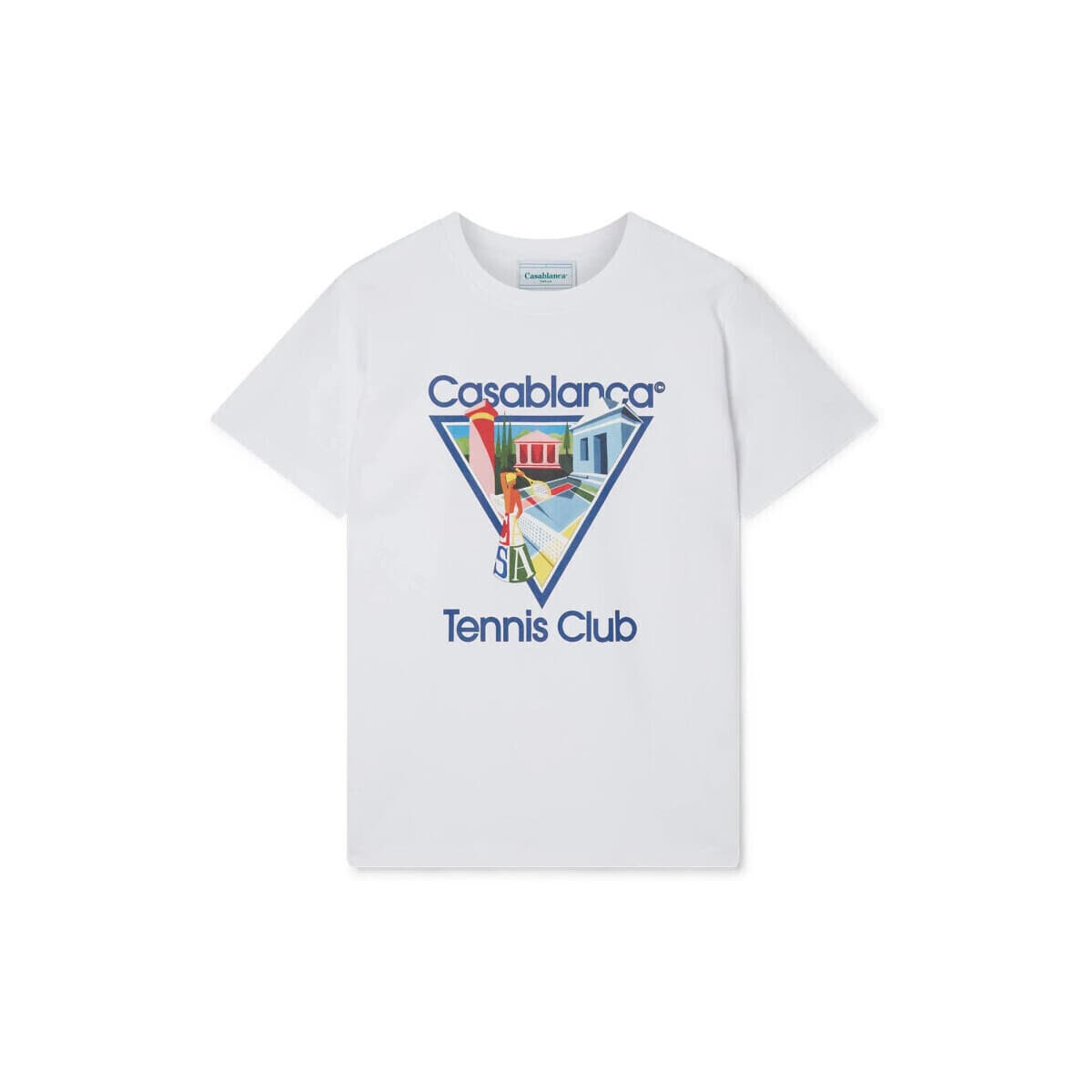 T-shirt με κοντά μανίκια Casablanca T-SHIRT LA JOUEUSE WHITE