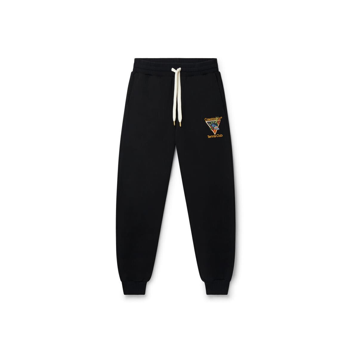 Φόρμες Casablanca TROUSERS TENNIS CLUB ICON EMBROIDERED BLACK