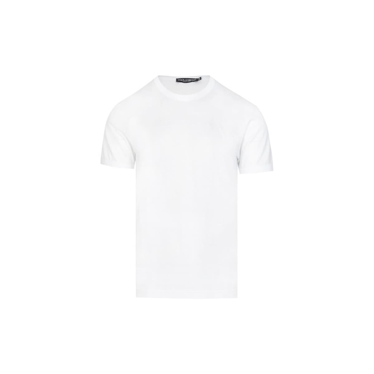 T-shirt με κοντά μανίκια D&G G8JX7Z G7WRN W0800 T-SHIRT WHITE