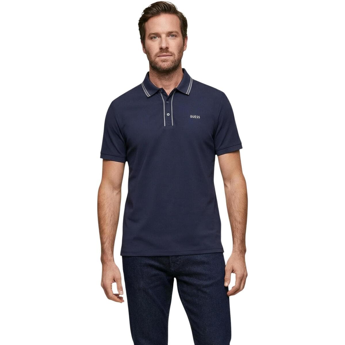 Men's Polo Shirts Guess Blue