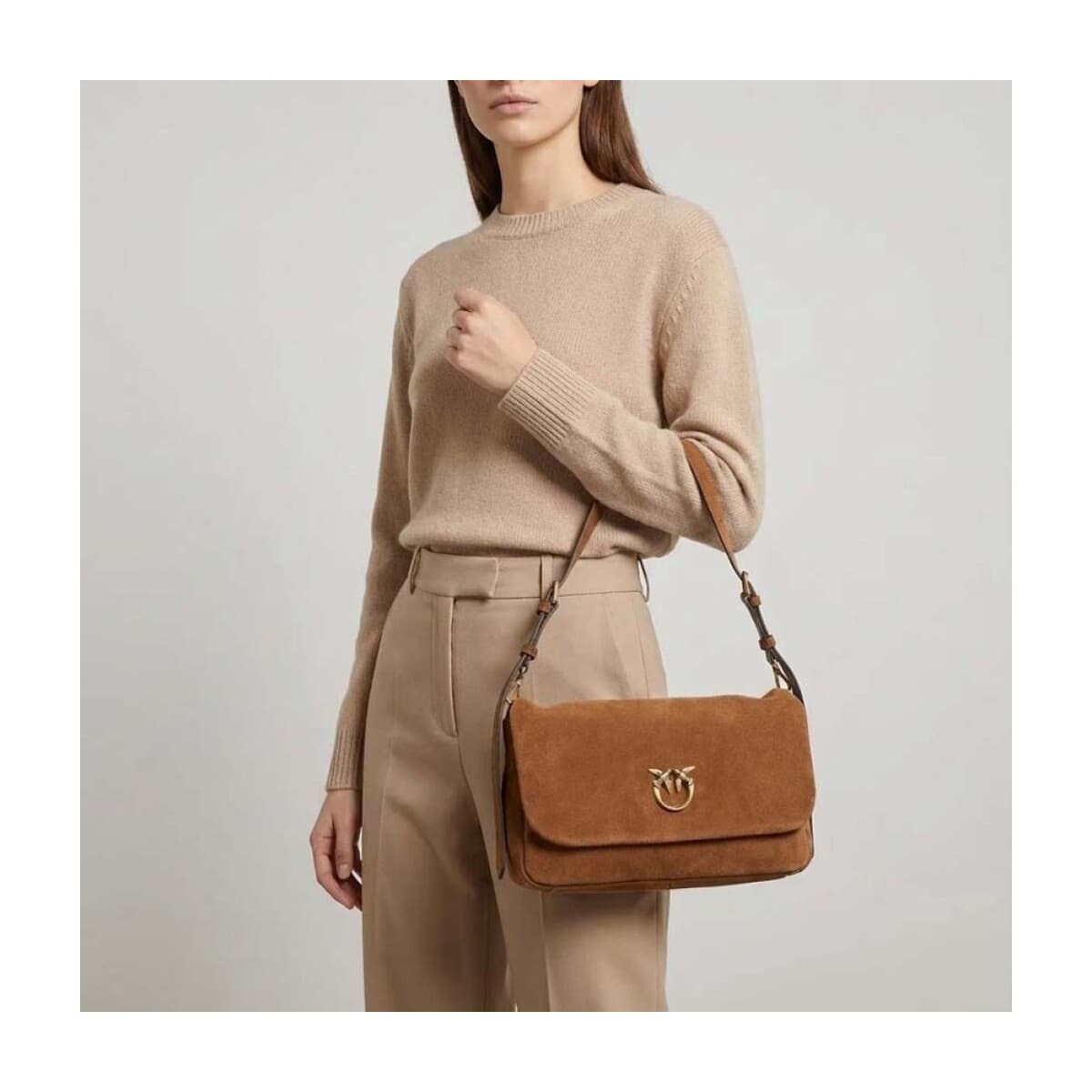 Women's Shoulder Bags Pinko Brown