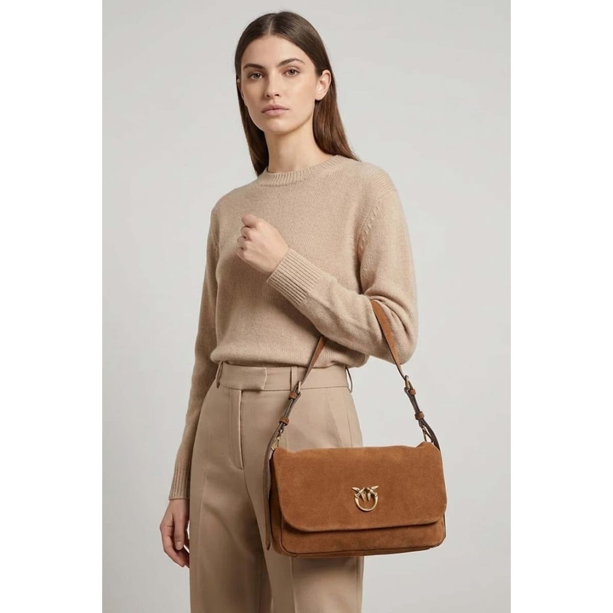 Women's Shoulder Bags Pinko Brown