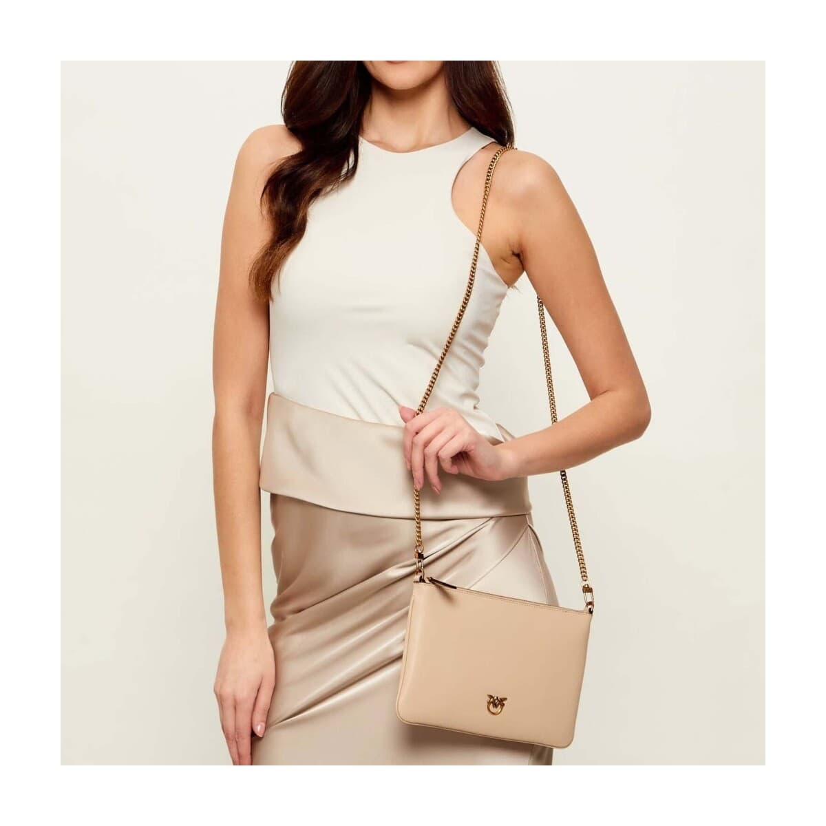 Women's Shoulder Bags Pinko Beige