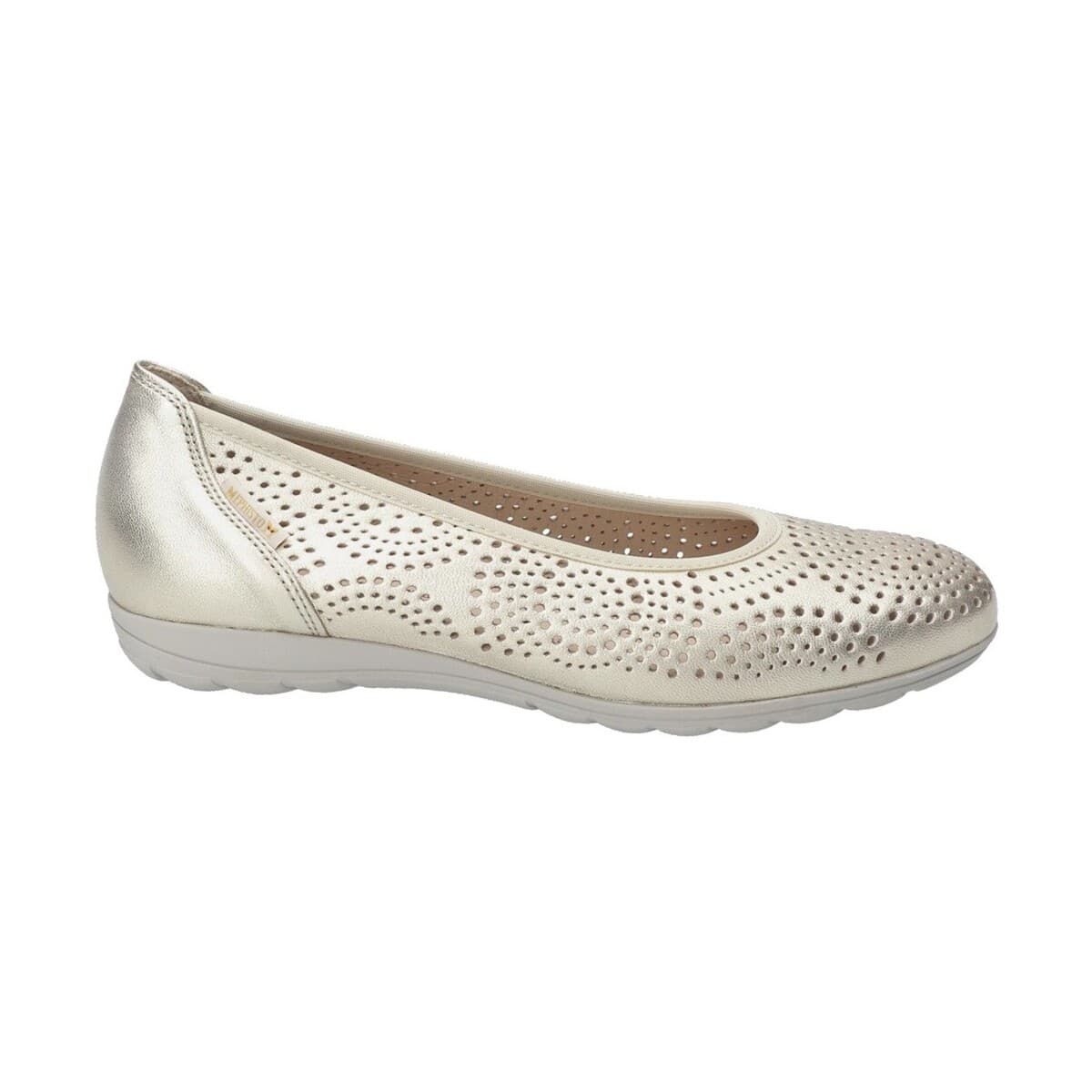 Women's Ballet Flats Mephisto Gold