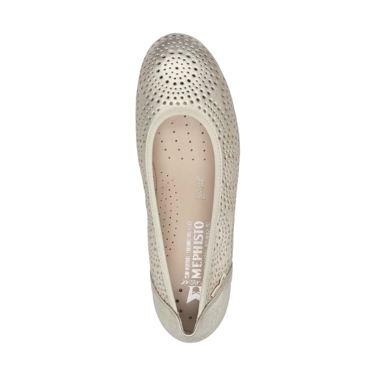 Women's Ballet Flats Mephisto Gold