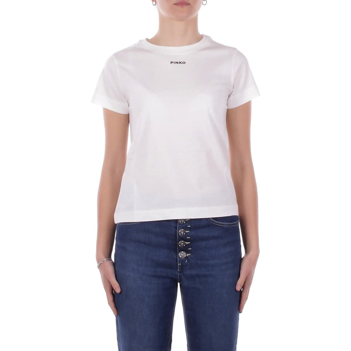 Women's T-Shirts Pinko White