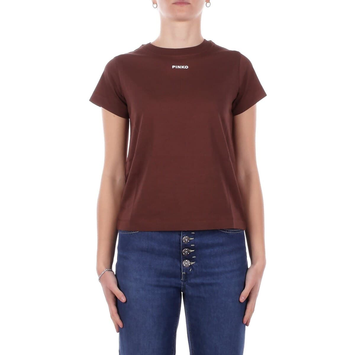 Women's T-Shirts Pinko Brown