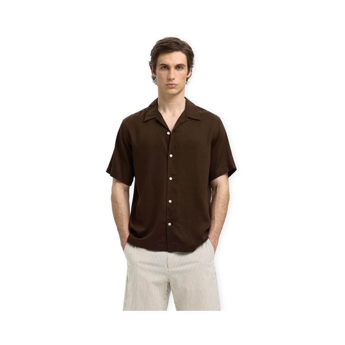 Men's Shirts Selected Brown