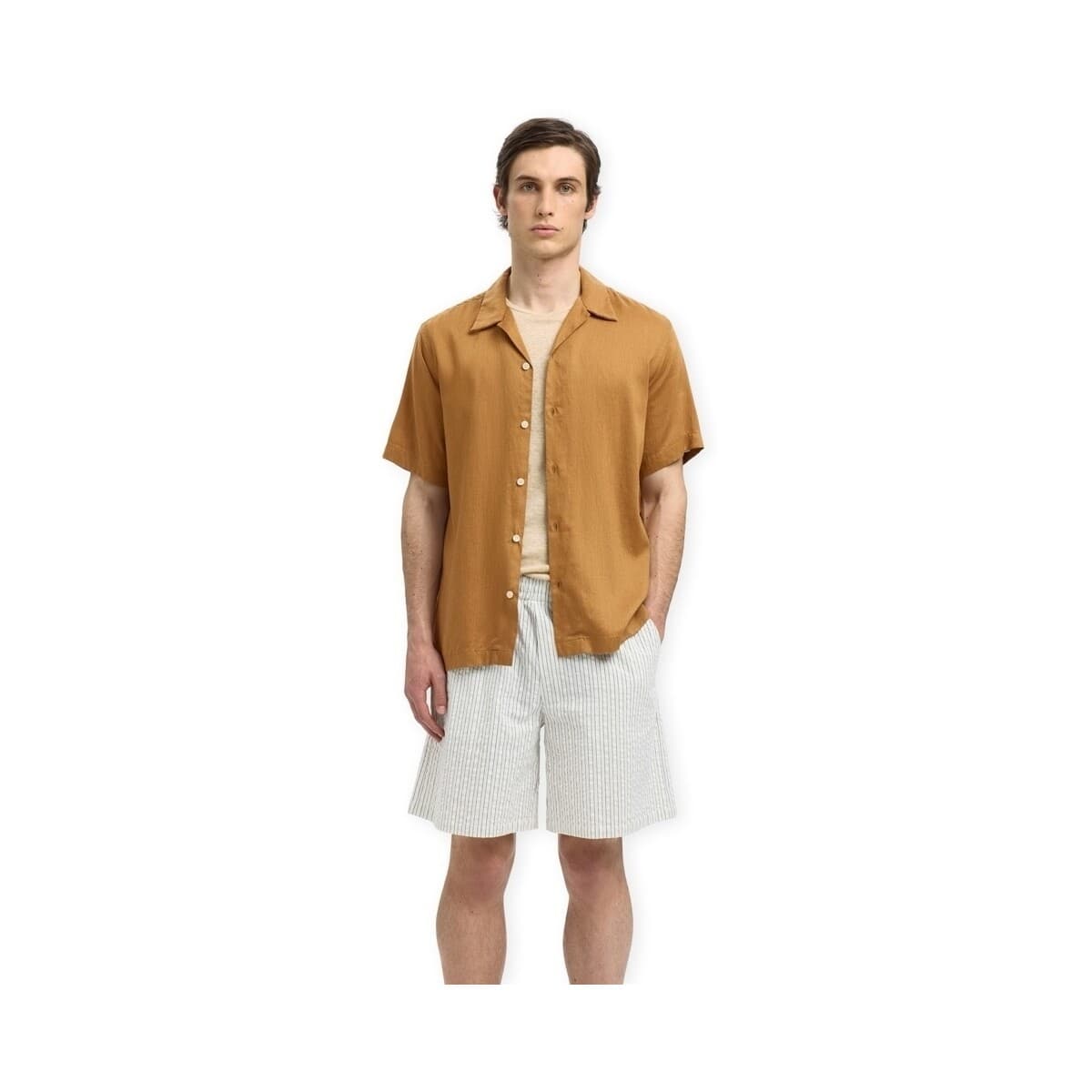Men's Shirts Selected Brown